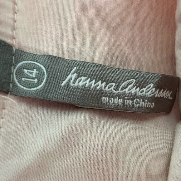 Hanna Andersson Sleep Dress - Coral Pink Cotton with White Details - 14 - Picture 3 of 4